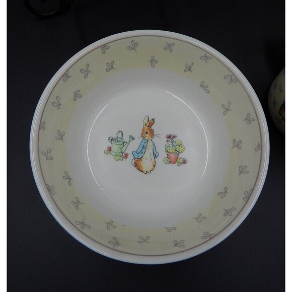 Peter Rabbit Child Plate Cup & Bowl Wedgewood England Frederick Warne & Co 1996 - Picture 2 of 11